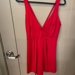 Bright red Lulus dress size large